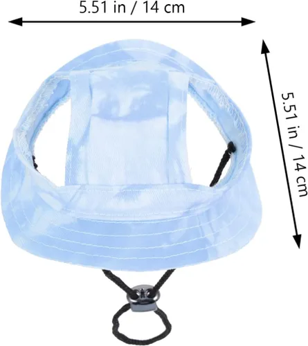 Vista 2 de Gorra de béisbol ajustable para perro, con agujeros para las orejas, gorra de béisbol para exteriores, para cachorro, perro, sombrilla, cómodo