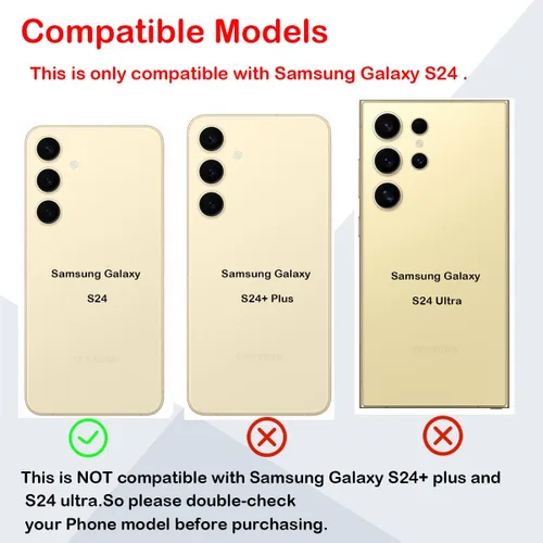 Vista 2 de Reemplazo de cristal trasero para Samsung Galaxy S24 con kit de herramientas de reparación profesional (Amber Yellow)