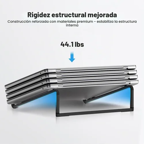 Vista 6 de TENOC Soporte plegable para computadora portátil, color negro