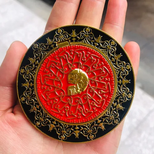 Vista 7 de Moneda de marcador de juramento de sangre, monedas de metal, accesorios de película John para cosplay, moneda de colección para fanáticos