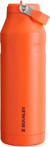 Vista 90 de STANLEY - Botella de agua IceFlow Flip Straw 2.0 con pajilla abatible, abertura más grande, acero inoxidable aislado, sin bisfenol A, 16 onzas