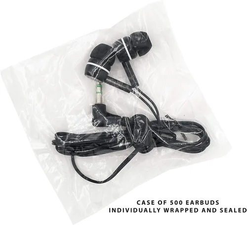 Vista 2 de SmithOutlet Paquete de 500 auriculares para pruebas de aula para estudiantes a granel