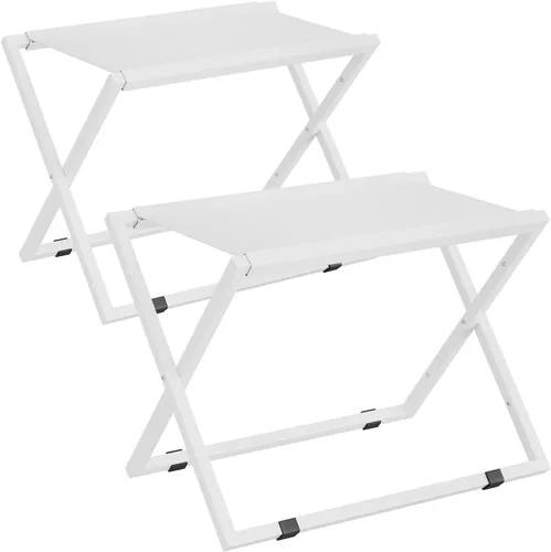 Vista 10 de IBUYKE Soporte de equipaje para todos los tamaños de maleta, soporte de equipaje de metal, soporte plegable para maleta, fácil de montar