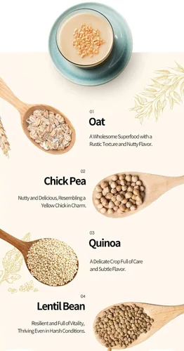 Vista 3 de Damtuh Misugaru - Mezcla de bebida en polvo, mezcla coreana de 12 granos tostados multigrano con quinua, avena, lentejas y garbanzos, bebida
