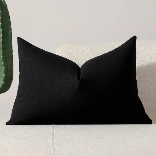 Vista 36 de vctops Fundas de almohada decorativas a cuadros azules de 12 x 20 pulgadas, funda de cojín lumbar de guingán para sofá, dormitorio