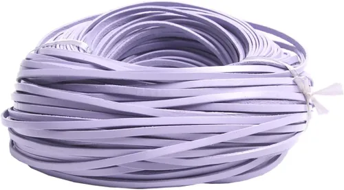 Vista 11 de Cuerda de cuero genuino de 21 yardas, cuerda plana de cuero trenzado para hacer joyas, collares, pulseras, cordones de zapatos, correas de bolsa