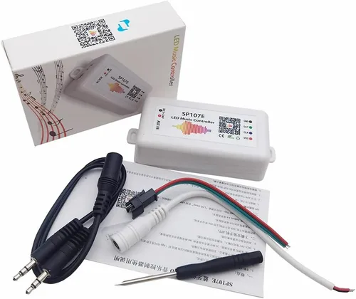 Vista 2 de Controlador Bluetooth inalámbrico SP105E iOS/Android APP para WS2811 WS2812B WS2815 WS2813 WS2801 SK6812 WS2815 SK9822 APA102 etc Tira LED Pixel