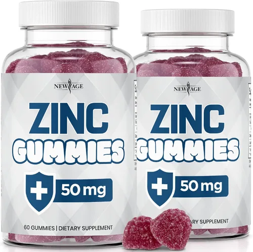 Vista 9 de NEW AGE Gomitas de zinc - Suplemento de zinc de 50 mg, suplemento inmunológico, antioxidante, sin OMG (60 unidades (paquete de 1))