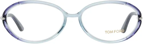 Vista 2 de Tom Ford FT5212-086 - Marcos de cristal inyectados de 2.165in, Rayas Transparente Marrón Gris Azul