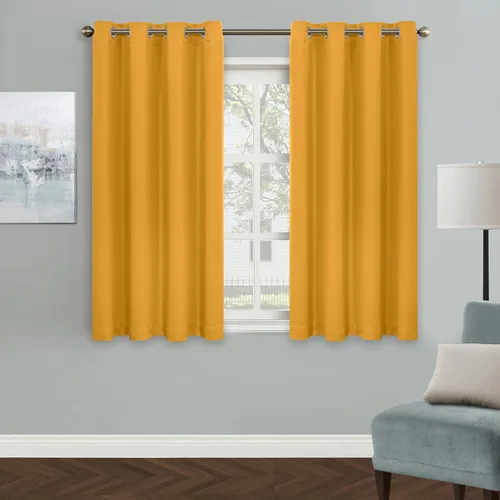 Vista 32 de MYSKY HOME Cortinas Aqua para Armario para Entrada Cortina Opaca para Puerta para Sala de Estar Cortina Oscurecedora de Habitación con Ojales