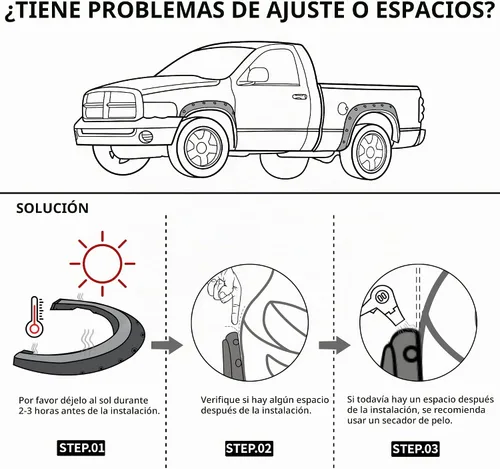 Vista 4 de LEDKINGDOMUS Kit de guardabarros compatible con Chevy Silverado 1999-2006