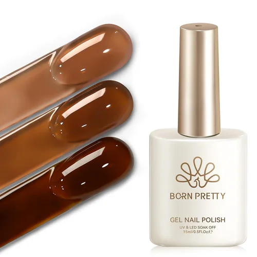 Vista 35 de Born Pretty - Esmalte de gel blanco lechoso, color blanco gelatina