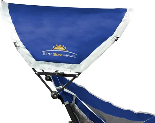 Vista 4 de GCI Outdoor Mecedora Plegable para Exteriores con Dosel para Protección Solar Azul real