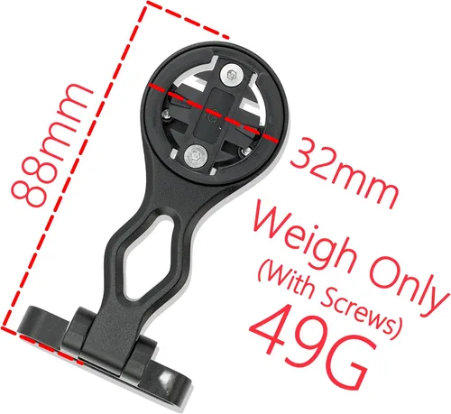 Vista 4 de Thinvik Montaje extendido exterior y soporte para computadora de bicicleta para Garmin Wahoo Bryton Series, montaje combinado de ángulo ajustable
