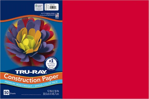 Vista 33 de Tru-Ray® Papel de construcción, 12.0 in x 18.0 in, 50% reciclado, azul atómico, paquete de 50