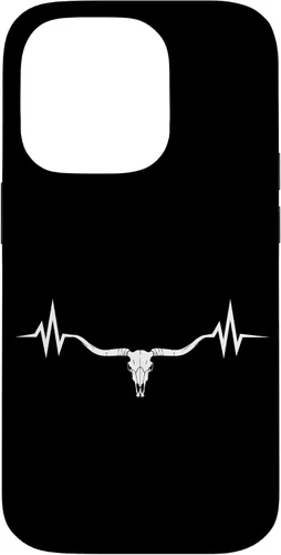 Vista 17 de Vintage Texas Longhorn Rancher Heartbeat Pulse Cattle Farmer Case for iPhone 17