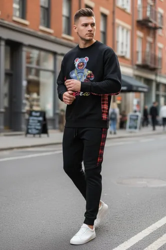 Vista 53 de SCREENSHOT APPLIQUE F11966 Premium Fleece Streetwear Chenille EMB Crew Neck Sweatshirt - Classic Fit
