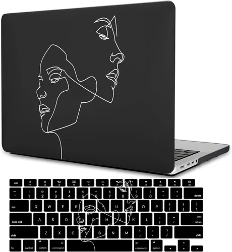 Vista 18 de Funda compatible con MacBook Pro de 13 pulgadas con CD-ROM (Modelo: A1278, versión antigua 2012 2011 2010 2009 2008), carcasa rígida de plástico Cara