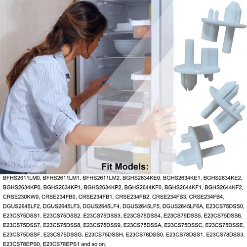 Vista 6 de 4 piezas 241993101 Crisper - Cubierta de estante para frigidaire Sears Kenmore frigidaire frigidaire Sears Kenmore soporte de estante reemplazar