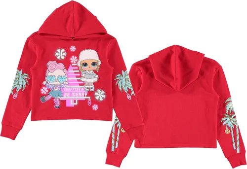 Vista 3 de LOL Surprise Sudadera con capucha navideña para las fiestas tamaño Queen Diva Kitty 4-16