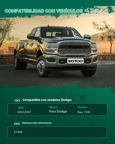 Vista 2 de SCITOO Kit de suspensión delantera de 2 piezas para Dodge Ram 1500 2002-2007 K7400
