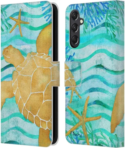 Vista 12 de Head Case Designs Officially Licensed Paul Brent Agate Mermaid Coastal Leather Wallet Case Compatible with Samsung Galaxy A24 4G / M34 5G