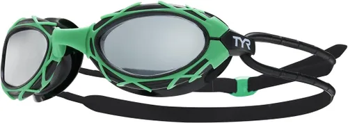 Vista 10 de TYR Nest Pro - Gafas de natación – Diseño inspirado en el estadio olímpico de Pekín 2008, visión periférica amplia, antivaho y protección UV
