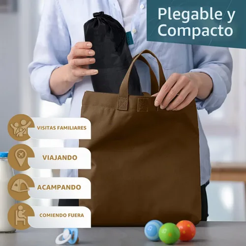 Vista 4 de Silla alta portátil para bebé para viajes Trona de viaje esencial Arnés para silla de bebé