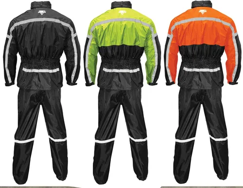 Vista 15 de Nelson Rigg Stormrider Rain Suit; 100% Waterproof, Pants and Jacket Included with Reflective Striping