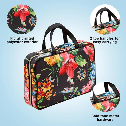 Vista 3 de Conair Travel Toiletry Bag - Makeup Bag - Cosmetic Bag -Travel Makeup Bag
