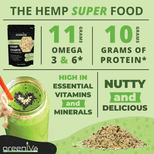 Vista 4 de GreenIVe Semillas de cáñamo de 1 libra – Cáñamo americano, empacadas en Estados Unidos, semillas de cáñamo sin cáscara cruda – Proteína a base