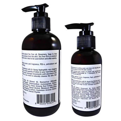 Vista 2 de Waxness Dr. Bump Natural Pre-Post Waxing Kit con loción y aceite concentrado hidrófilo que no obstruye