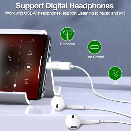 Vista 4 de Adaptador USB C a Lightning, compatible con audioOTG, carga rápida y transferencia de datos para iPhone 14 13 12 Pro MaxiPad AirAirpods, Nintendo