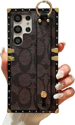 Vista 13 de Funda protectora anticaídas diseñada para Samsung Galaxy S23 Ultra de 6.8 pulgadas (marrón)