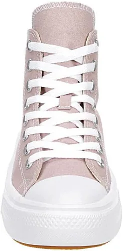 Vista 3 de Converse Chuck Taylor All Star - Tenis unisex con plataforma alta color malva piedrarosablanco