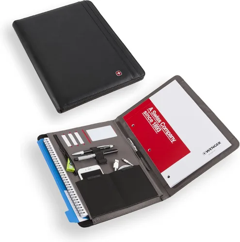 Vista 7 de Wenger Concept - Organizador de documentos con cremallera, Negro -, Padfolio