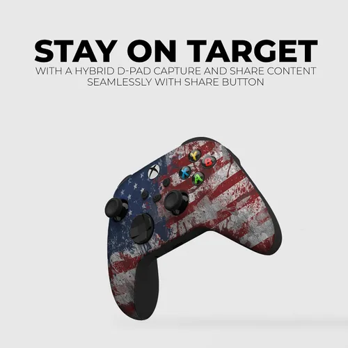 Vista 5 de Original X-box Wireless Controller Special Edition Customized by DreamController Compatible with X-box One SX-box Series XS & Windows 10 Made with