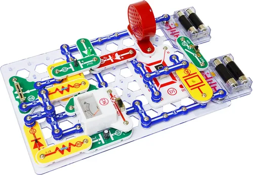 Vista 4 de Snap Circuits Pro SC-500 Kit de exploración electrónica, más de 500 proyectos, manual de proyectos a color, más de 73 piezas de presión en circuito