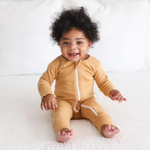 Vista 2 de PARADE Organic Essential Basic - Mameluco con cremallera de 2 vías, manga larga