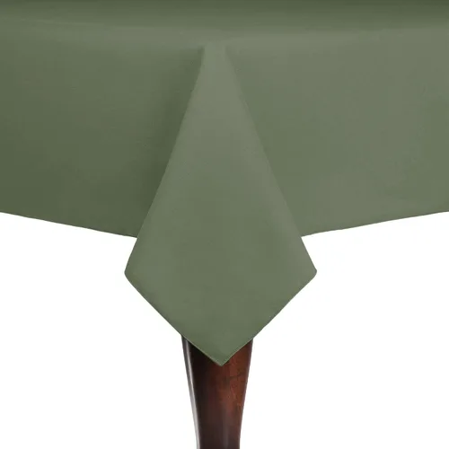 Vista 26 de Ultimate Textile Cotton-Feel 72 x 108-Inch Rectangular Fine Dining Tablecloth Black