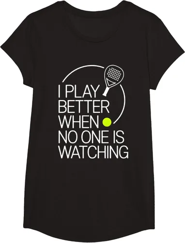 Vista 3 de Camiseta de tenis de pádel I Play Better When No One is Watching