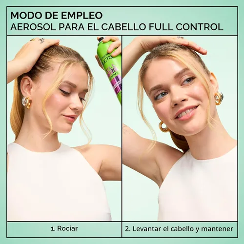 Vista 5 de Garnier Fructis Style - Laca antihumedad de control completo, 8.25 onzas, 3 unidades (el embalaje puede variar)