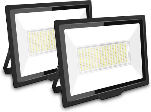 Vista 13 de SKYWORLD Paquete de 2 focos LED de 10 W para exteriores, luces de seguridad de 1000 lúmenes, lámpara exterior de 6000 K, luz blanca diurna, IP66