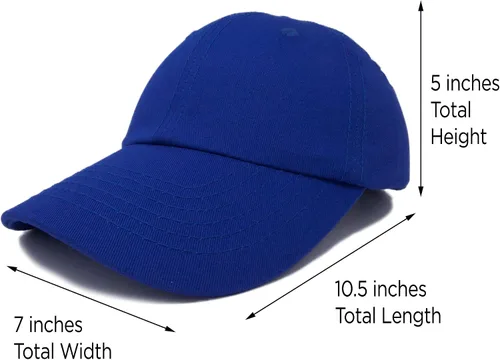 Vista 50 de DALIX Gorra de béisbol para papá, lisa, para hombre, mujer, algodón, ajustable, en blanco, sin estructurar, suave