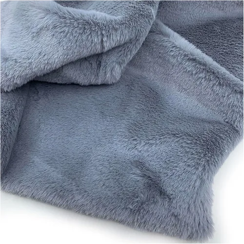 Vista 9 de Tela de piel sintética lanuda de felpa corta, suministros de tela de coser, súper suave y esponjosa, lujosamente cómoda para suministros