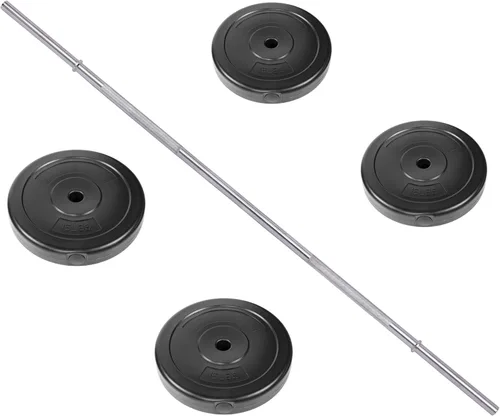 Vista 5 de Signature Fitness - Placa de peso estándar de vinilo de 1 pulgada para entrenamiento de fuerza y levantamiento de pesas, varios tamaños