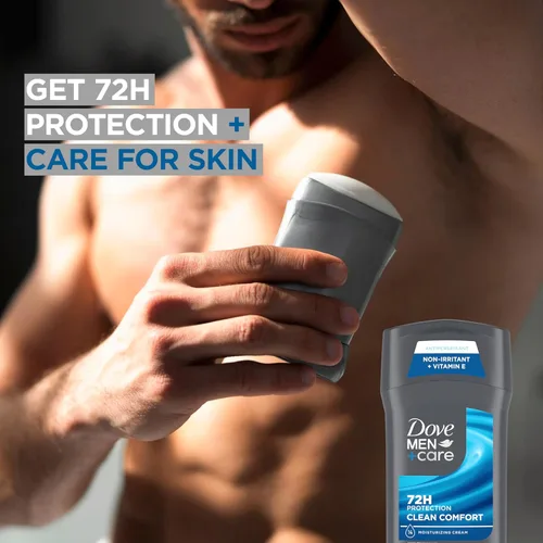 Vista 5 de DOVE MEN + CARE Desodorante antitranspirante Stick Clean Comfort Twin Pack 72 horas de protección contra el sudor y el olor antitranspirante