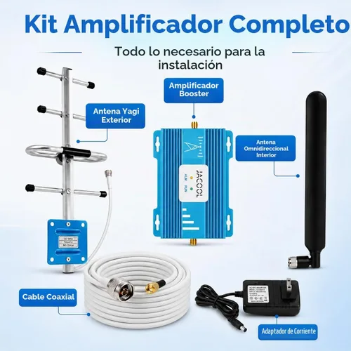 Vista 8 de Cell Phone Signal Booster for AT&T & T-Mobile, 5G 4G LTE Band 12/17 700MHz ATT/Blue