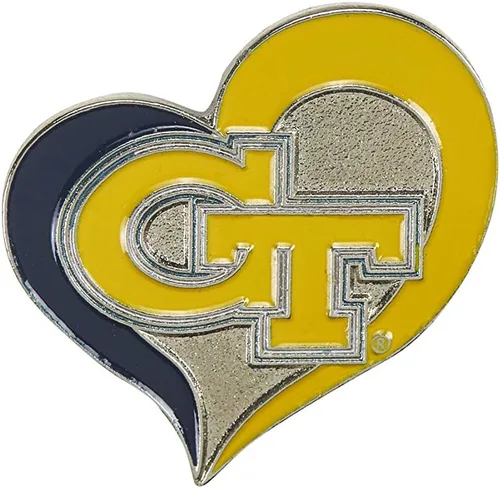 Vista 15 de aminco NCAA - Pin de corazón de remolino unisex
