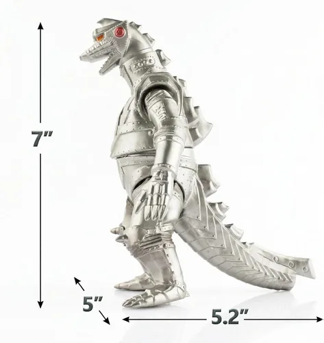 Vista 3 de JAYKENIXO Nueva figura de acción de la película Mecha Dragon 2023, juguete de monstruo dragón, tamaño de 7 pulgadas, bolsa de transporte incluida